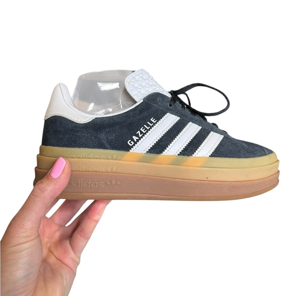 NEW Adidas Gazelle Black and White Gum Sole